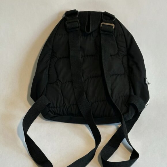 Adidas Linear Mini Backpack Black White Gold Small Travel Bag - Picture 2 of 6